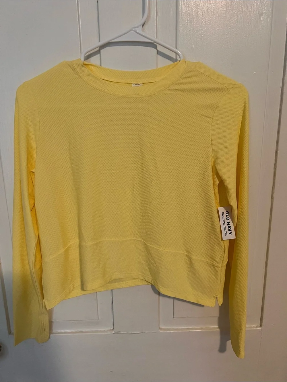 Old Navy Cropped Active Long Sleeve Top NWT Women’s Large